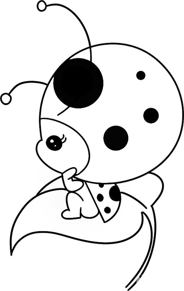 七星瓢虫的画法简笔画