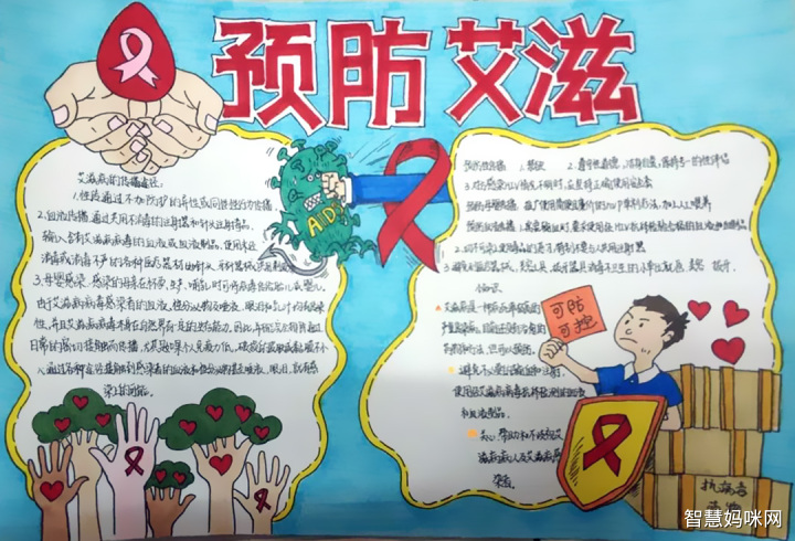第32个世界艾滋病日手抄小报