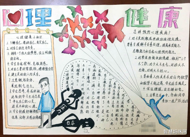 阳光心理健康成长手抄报
