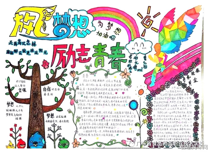 以放飞梦想为主题的手抄报