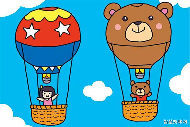 热气球怎么画简笔画最好看