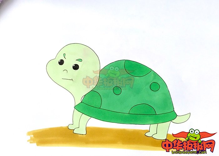 幼儿园小乌龟彩色简笔画画法