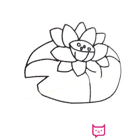 儿童荷花简单绘画画法