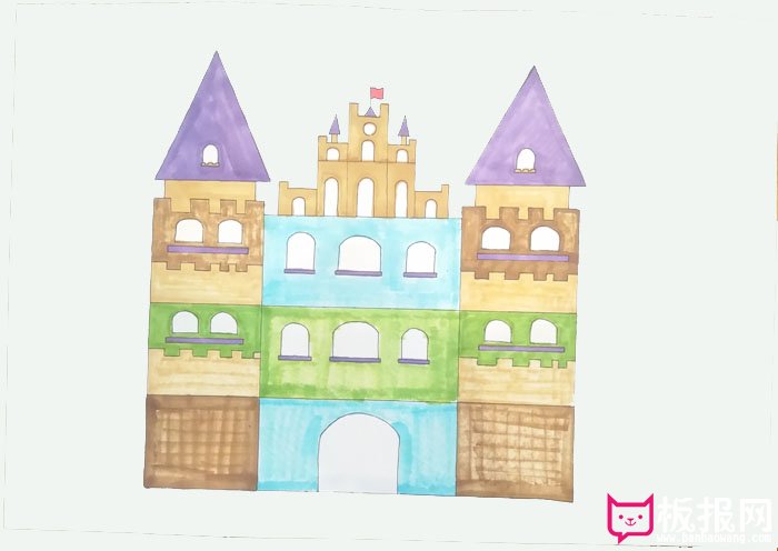 给我们画一个好看的城堡