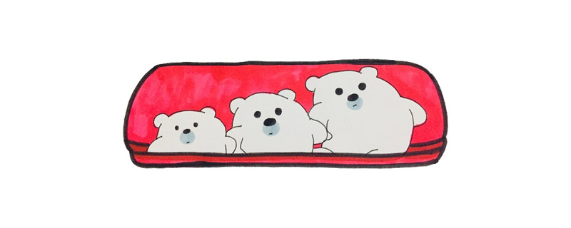 简单的文具盒怎么画图片