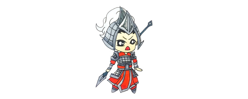 威武霸气中国古代大将军简笔画