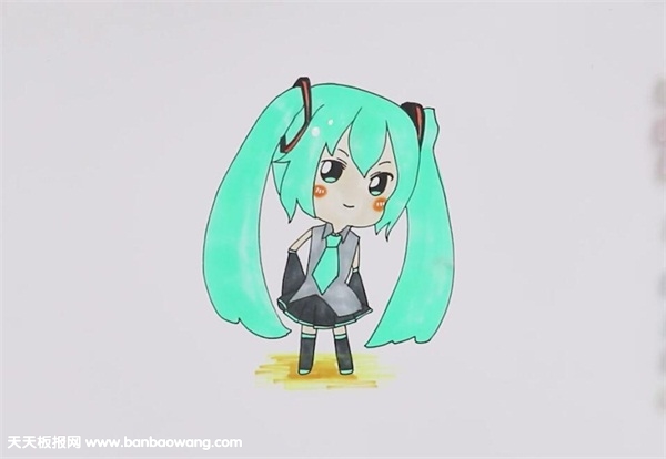 画初音未来全身的教程