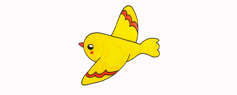 空中飞鸟简笔画简单又好看