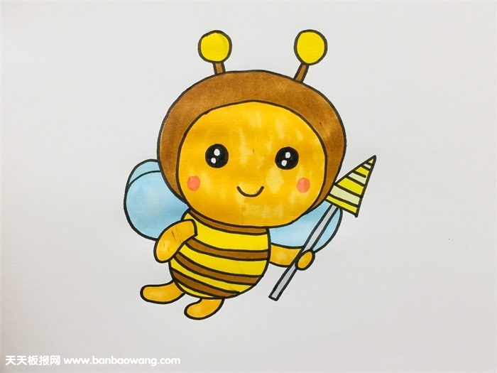怎么画小蜜蜂又可爱又好看