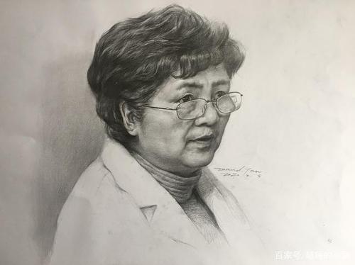 中国李兰娟院士素描画图片