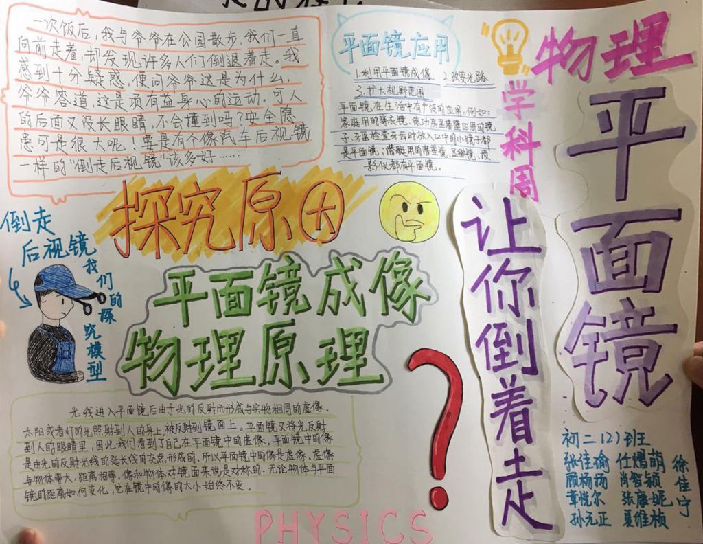 简单又漂亮物理手抄报