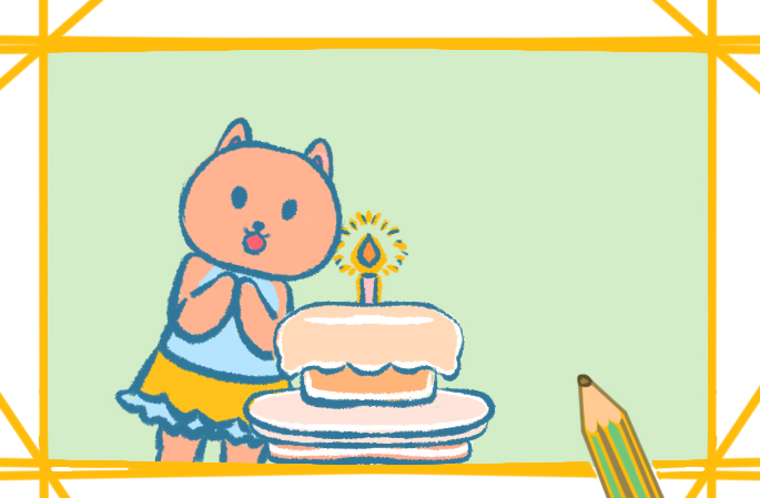 小熊过生日简笔画怎么画