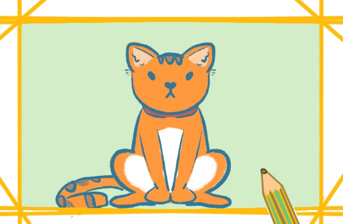 橘猫Q版简笔画怎么画