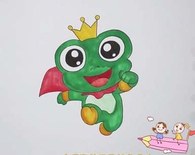 青蛙王子最美的简笔画