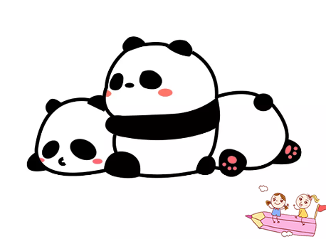 萌萌的熊猫画法