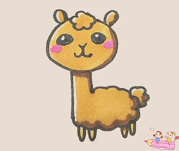 羊驼简笔画怎么画