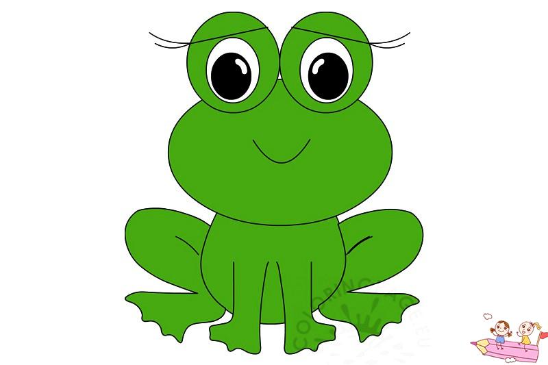 儿童青蛙简笔画图片