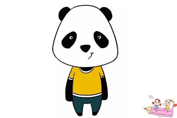 熊猫怎么画简单又可爱