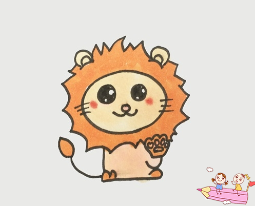 十二星座狮子座怎么画