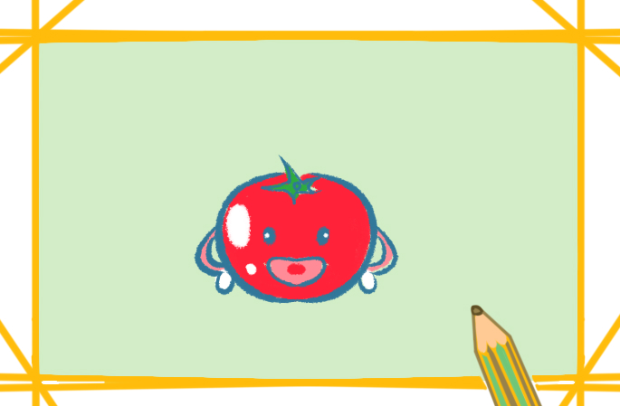 如何画西红柿简笔画