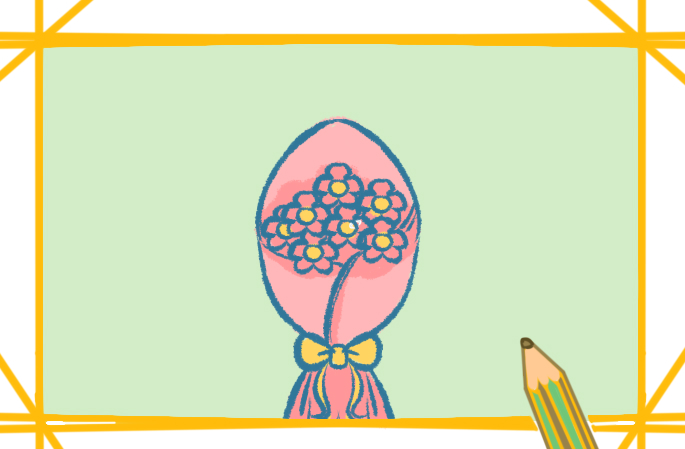一束美丽的花简笔画