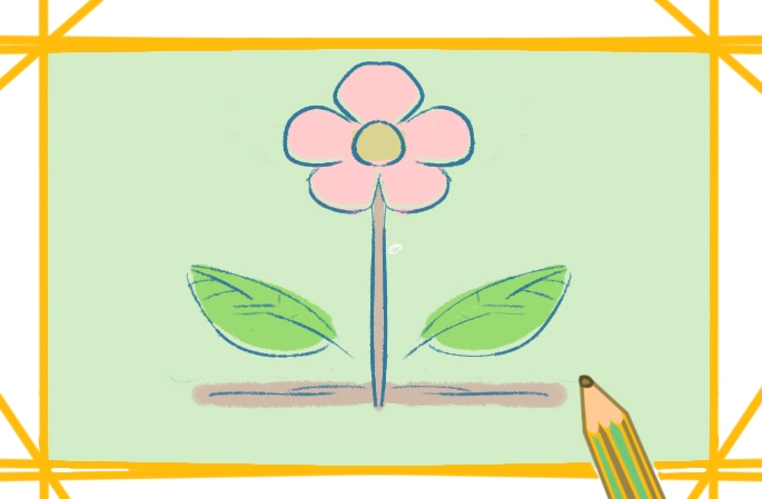 幼儿花朵简笔画