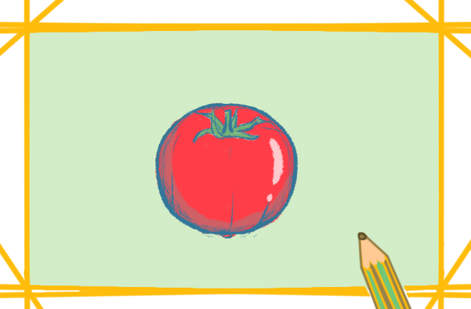 西红柿的简笔画怎么画