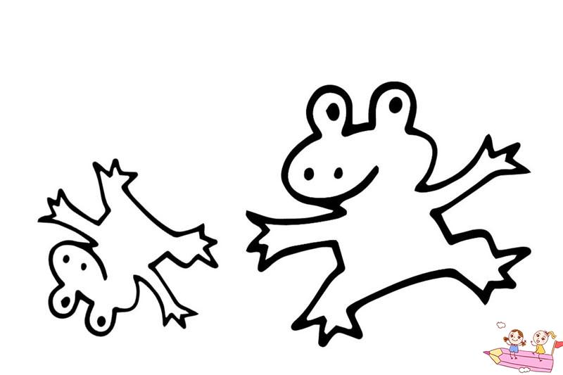 儿童画画简单青蛙简笔画