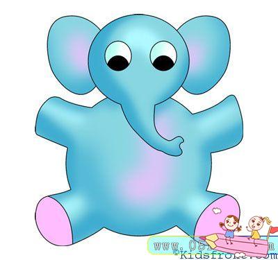 画大象最简单的画法儿童画