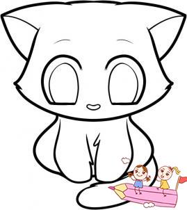 三步画小猫