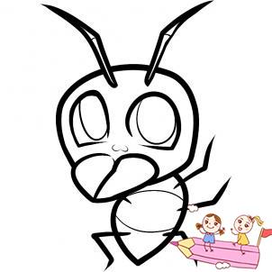 qq红包蚂蚁怎么画简笔画
