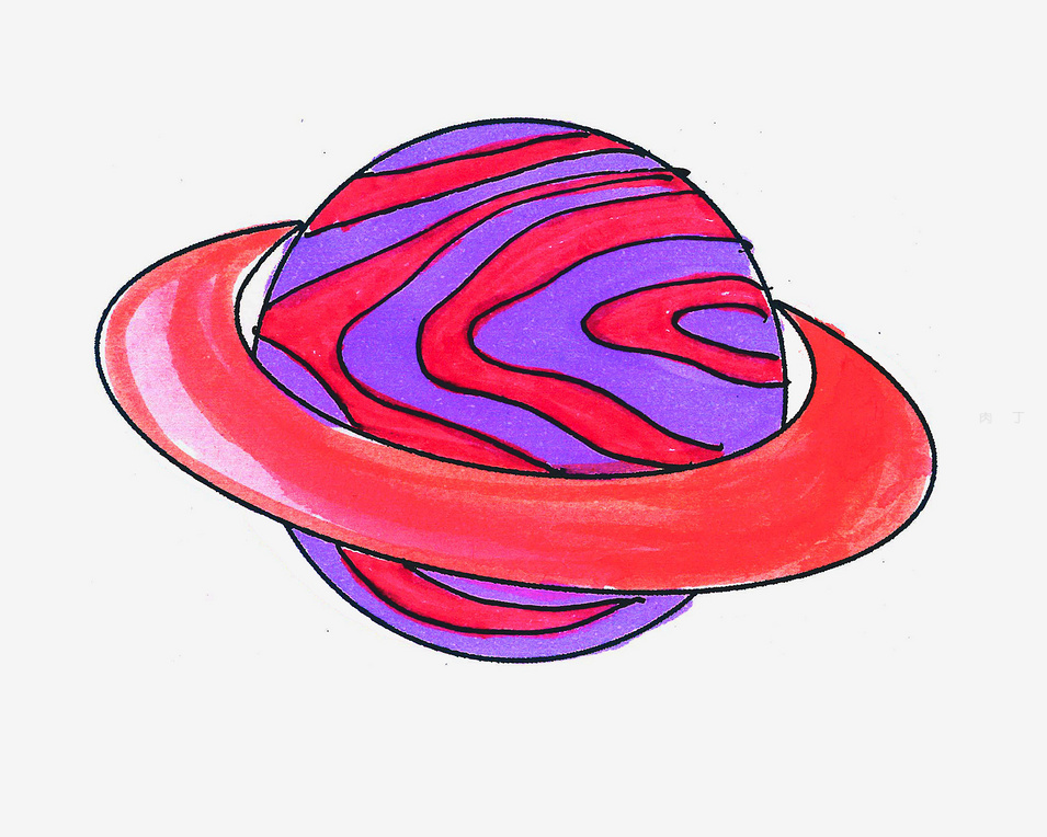 七八岁儿童星球的画法教程