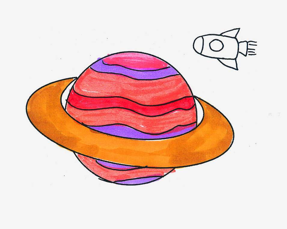 关于星球的简笔画