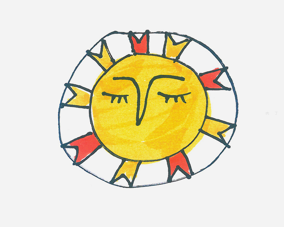 高级太阳怎么画