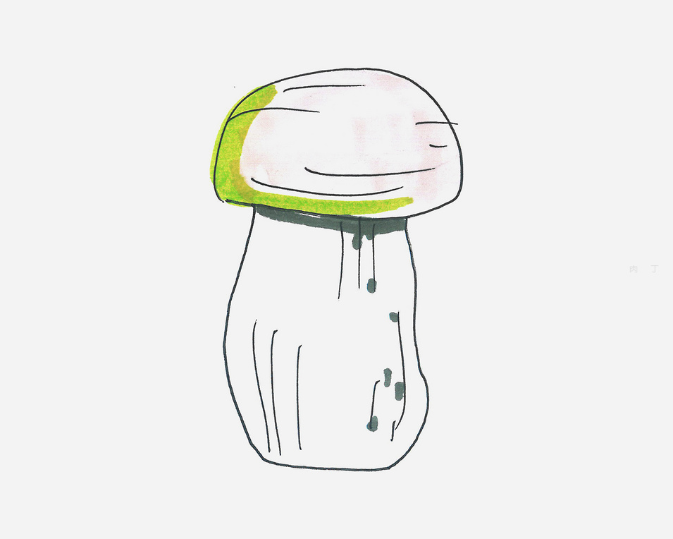 蘑菇怎么画一步一步教
