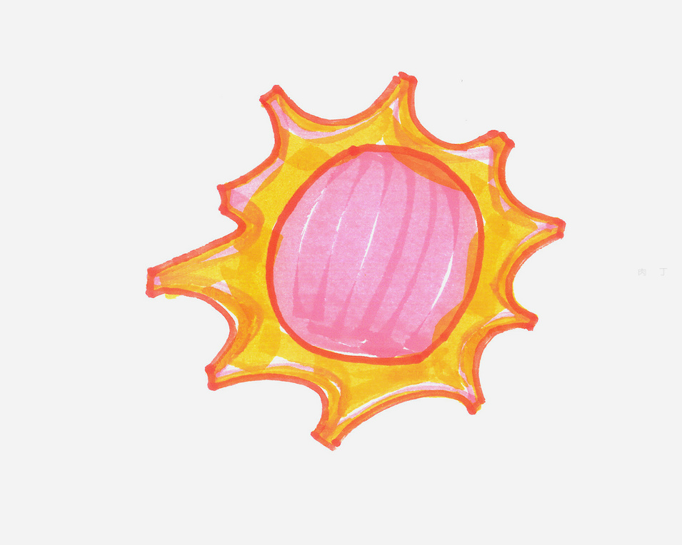 超级简单太阳的画法教程