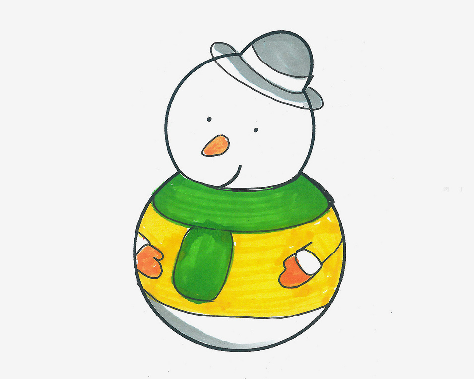 雪人怎么画最方便最好看
