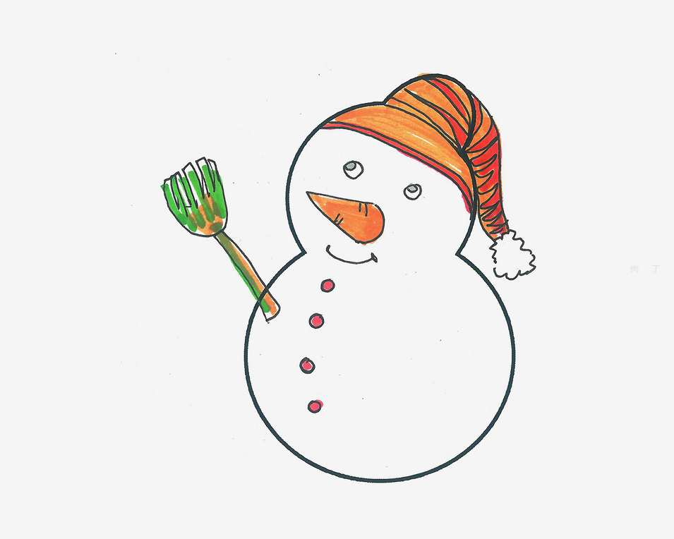 画雪人的教程