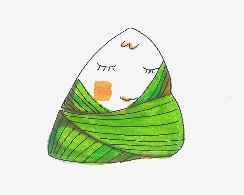 粽子怎么画简笔画