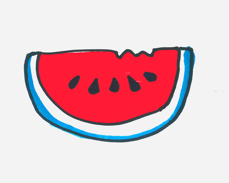 儿童简笔画西瓜