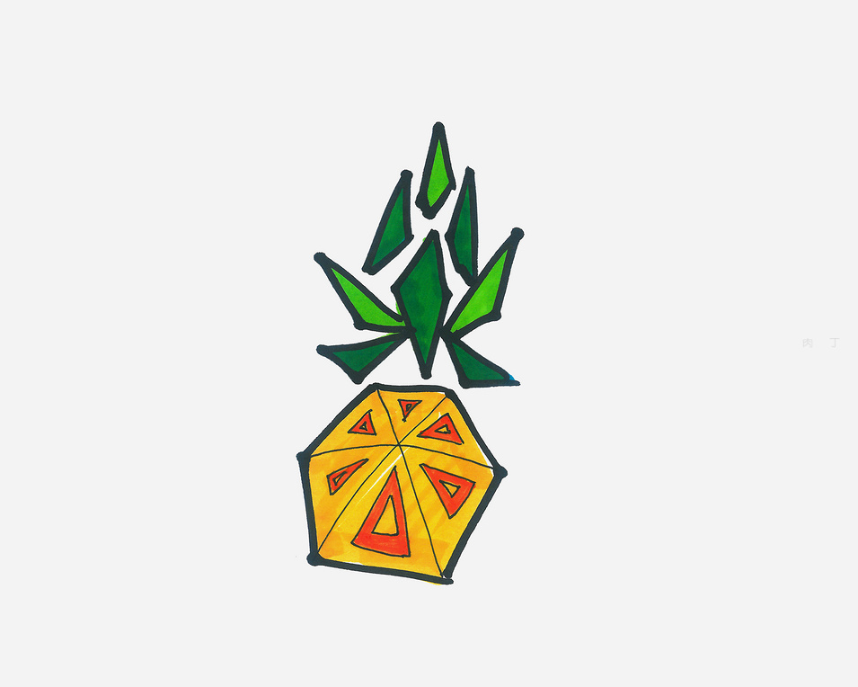 色彩菠萝调色步骤