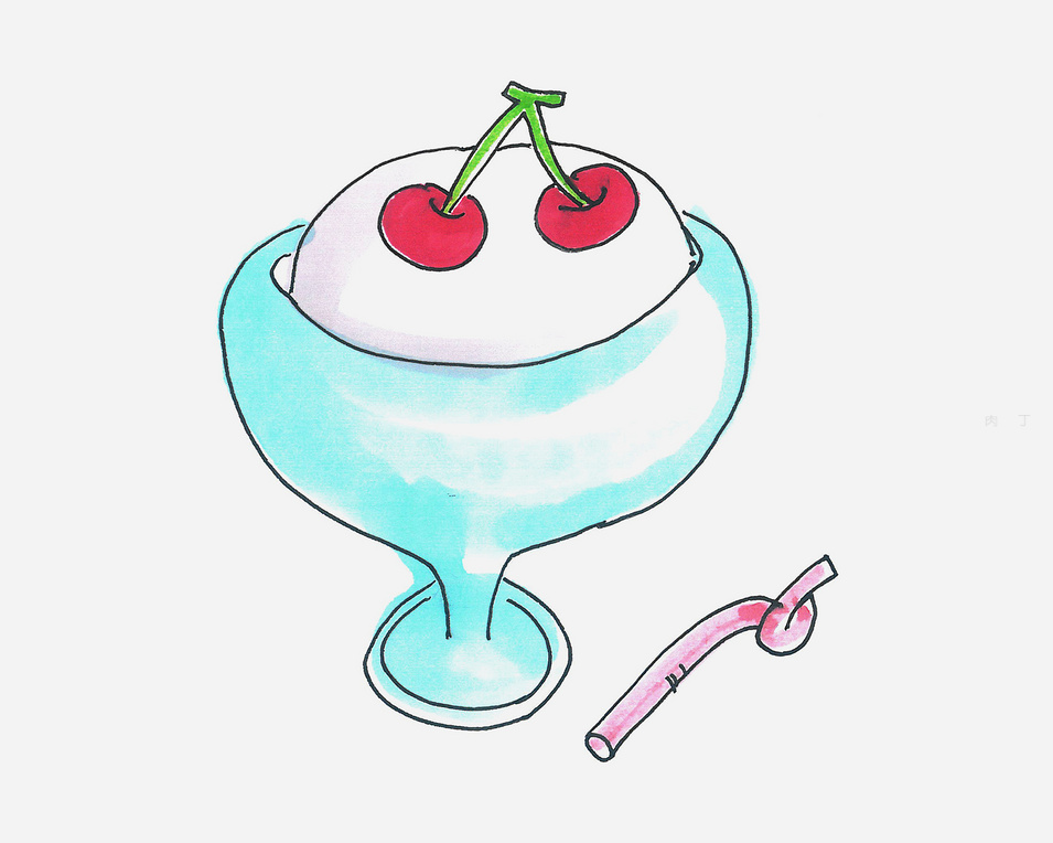 小学生画冰淇淋的画法
