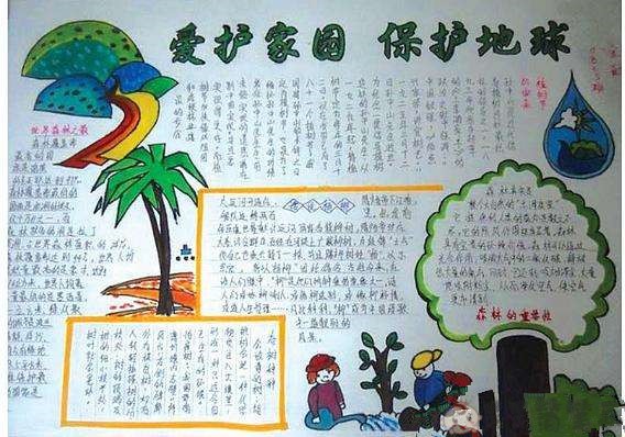 热爱大自然手抄报