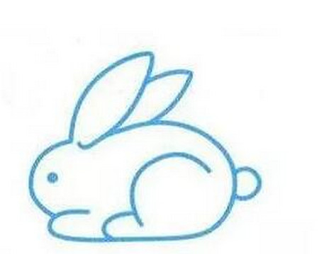 超简单的小白兔幼儿简笔画画法