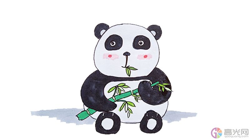 熊猫简笔画 简单又可爱还很漂亮