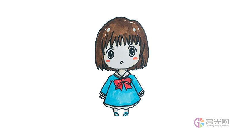 动漫人物怎么画女生