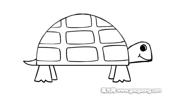 一步一步教你画乌龟