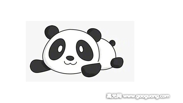 卡通大熊猫简笔画教程