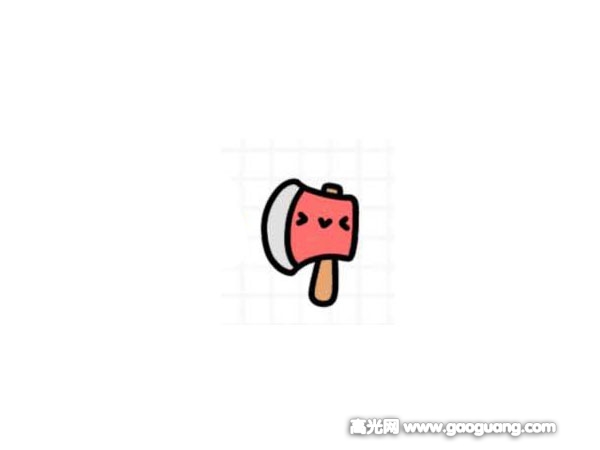 卡通斧子简笔画怎么画