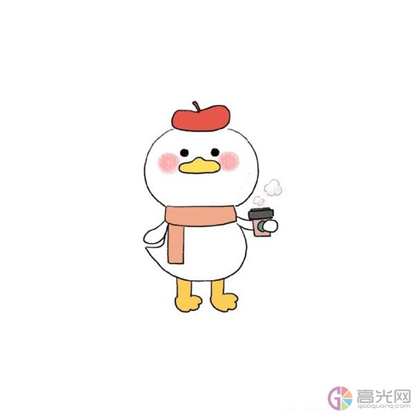 冬天的小鸭子简笔画画法